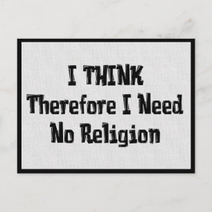 Don't Need Religion Postcard