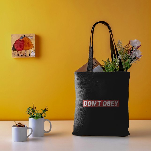 Don't Obey Portland Frog Protest Tote Bag (Creator Uploaded)