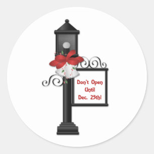 Don't Open Until Dec 25th Christmas Sticker