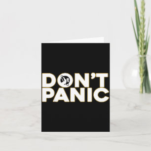 Don't Panic 42 Vintage Shirts Black Uni-adults Sma Card