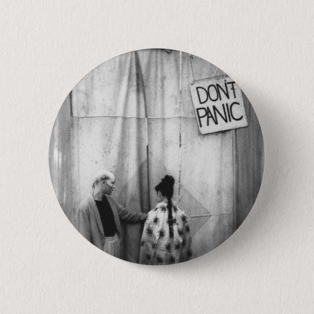 Don't Panic badge (Front)