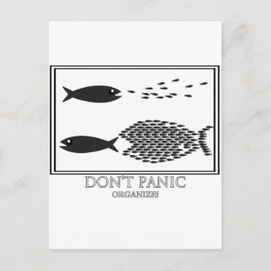 Dont' Panic be Organise! Postcard
