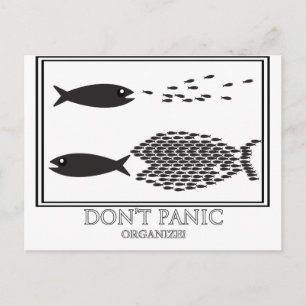 Dont' Panic be Organise! Postcard