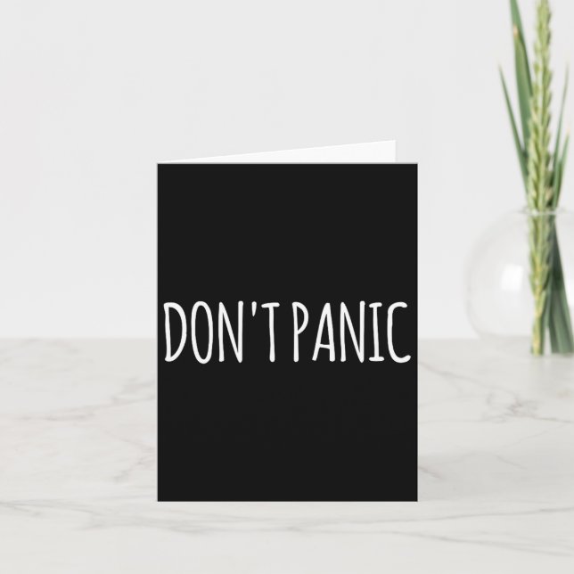 Don't Panic  Card (Front)