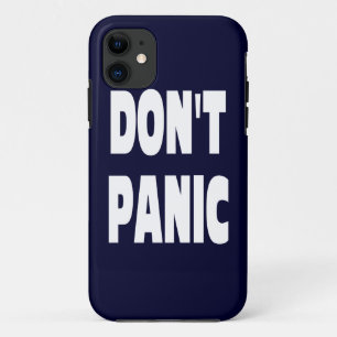 Don't Panic Dark Blue IPhone 5 Case