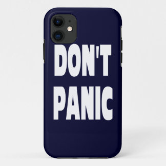 Don't Panic Dark Blue IPhone 5 Case