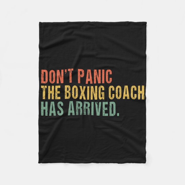 Don't Panic  Fleece Blanket (Front)