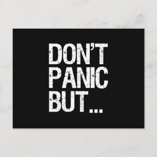 Don't Panic Postcard