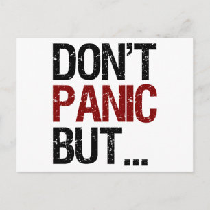 Don't Panic Postcard