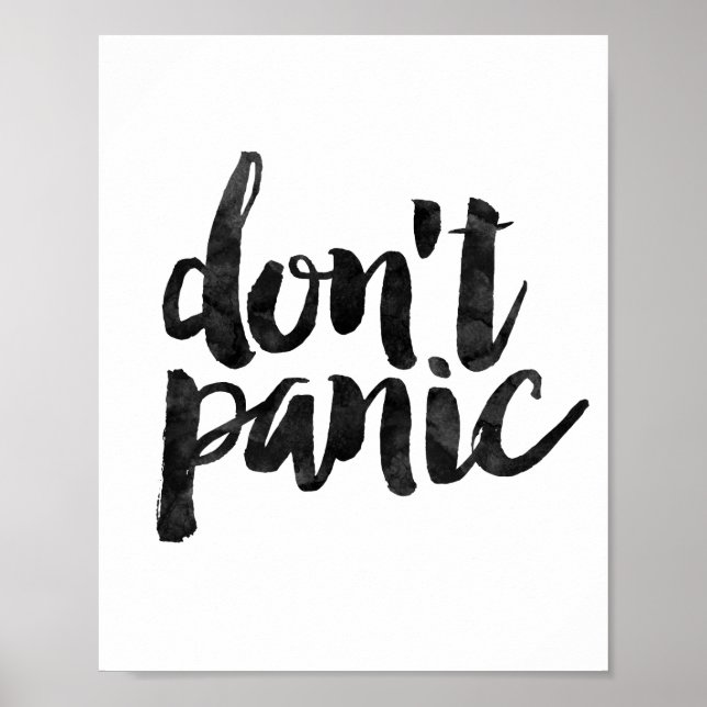 Don't Panic Poster (Front)