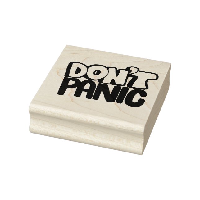 Don't Panic Rubber Stamp (Stamp)