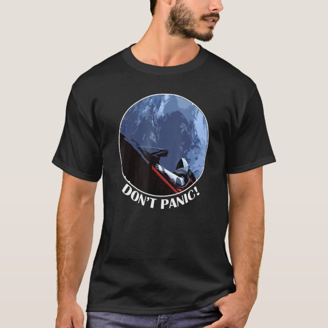 Dont Panic Starman Historic T-Shirt (Front)
