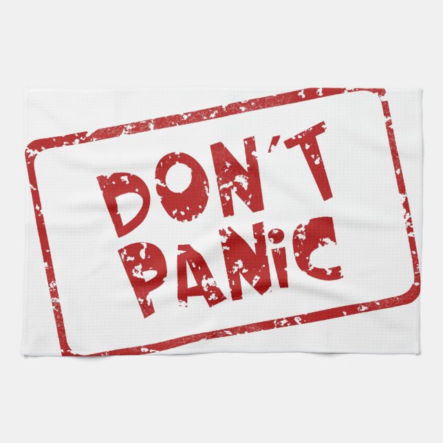 Don't Panic Tea Towel (Horizontal)