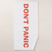 DON'T PANIC towel