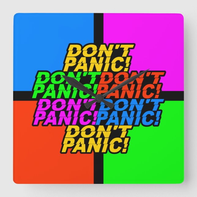 Don't Panic! wall clock (Front)