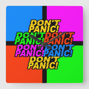 Don't Panic! wall clock