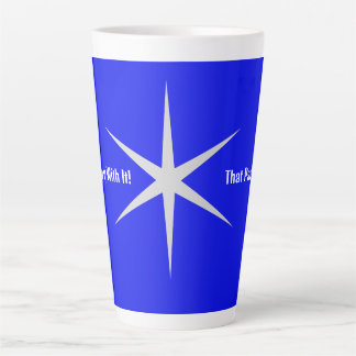 Don't play with it,that part. Blk/White Collection Latte Mug