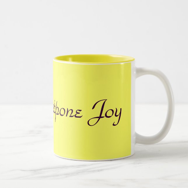 Don't Postpone Joy Two-Tone Coffee Mug (Right)