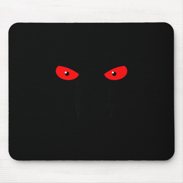 Don't Push My Buttons_ Red Eyes _ Sarcastic Attitu Mouse Pad (Front)
