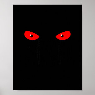 Don't Push My Buttons_ Red Eyes _ Sarcastic Attitu Poster