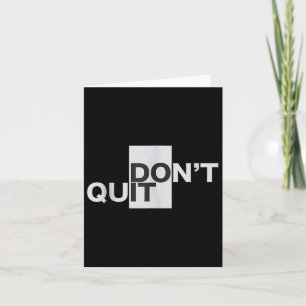 Dont Quit Do It Motivation Tank Top  Card