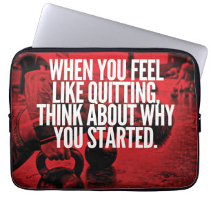 Don't Quit - Workout Motivational Laptop Sleeve