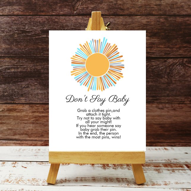 Don't say baby Boho Sun Retro Here Comes The Sun Poster (Creator Uploaded)