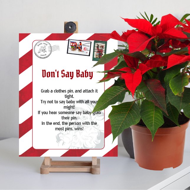 Dont Say Baby santa's letter north pole postmarked Poster (Creator Uploaded)