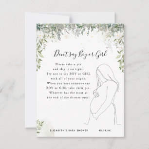 Don't Say Boy Or Girl   Baby Shower Game