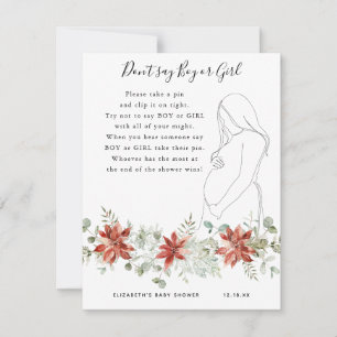 Don't Say Boy Or Girl   Baby Shower Game