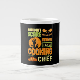 Dont Scare Cooking Chef Halloween Costume Gift Large Coffee Mug