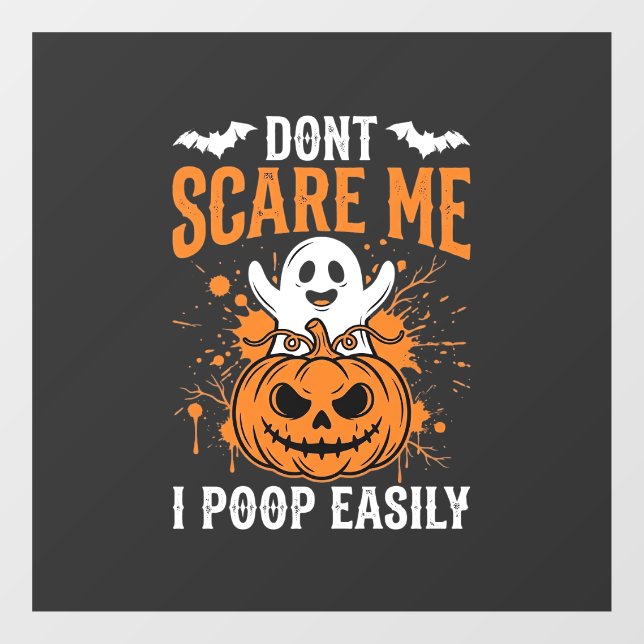 Don't Scare Me Halloween Ghost Pumpkin Design (Sheet)