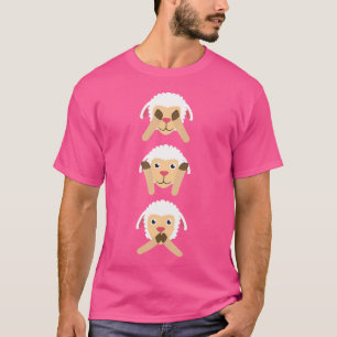Don'T See Don'T Hear Don'T Speak Three Wise Sheep T-Shirt