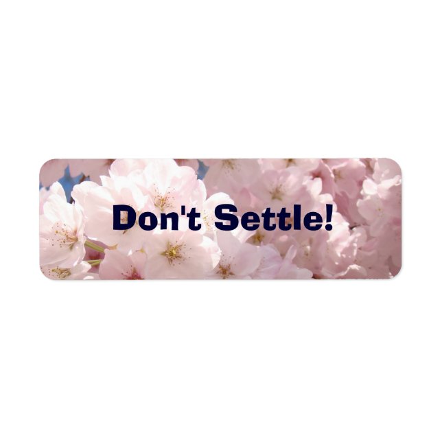 Don't Settle! stickers labels Business Innovation (Front)