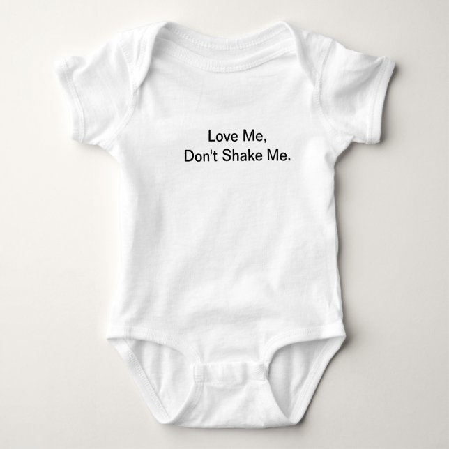 Don't Shake Me Onsie Baby Bodysuit (Front)