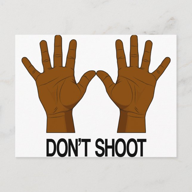 Don't Shoot Postcard (Front)