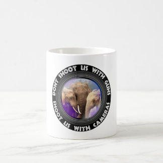 Don't Shoot Us Elephant Family Coffee Mug