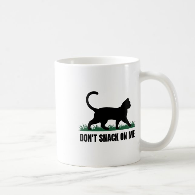 Don't Snack On Me Funny Cat 3  Coffee Mug (Right)