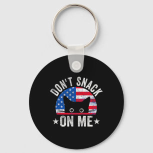 Don't Snack On Me Funny Cat Meme  Key Ring