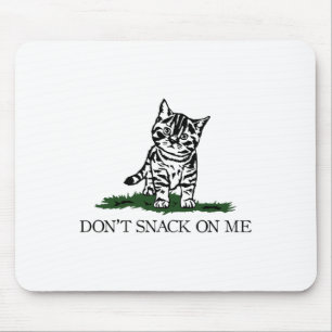 Don't Snack On Me Yellow Cat Theyre Eating Pets Fu Mouse Pad