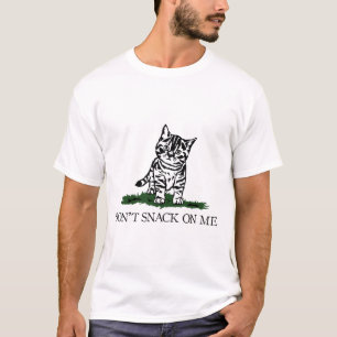 Don't Snack On Me Yellow Cat Theyre Eating Pets Fu T-Shirt