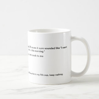 Don't speak to me coffee cup
