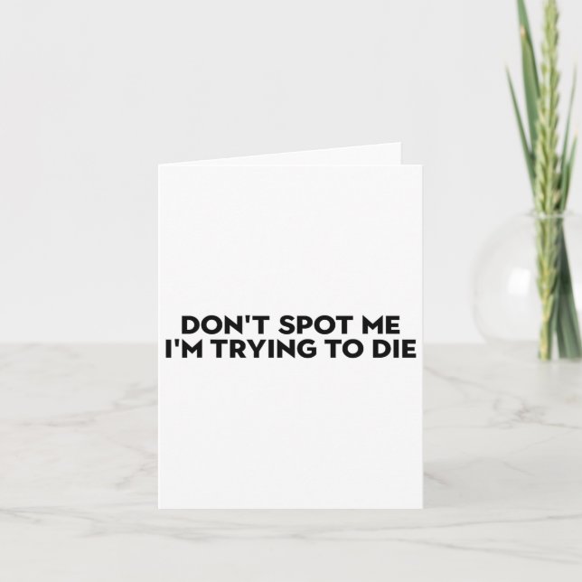 Don't Spot Me2  Card (Front)