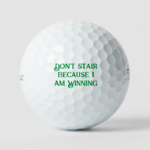 Don't stair golf balls