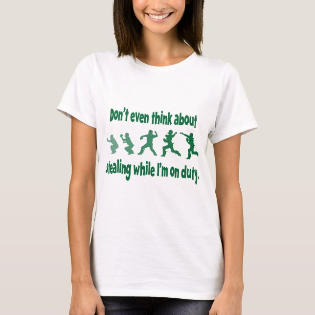 Don't Steal 2, green T-Shirt (Front)