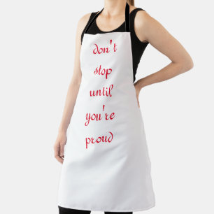 don't stop apron