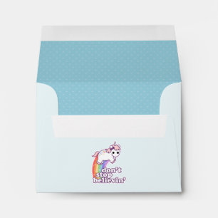 Don't Stop Believin' in Unicorns Envelopes