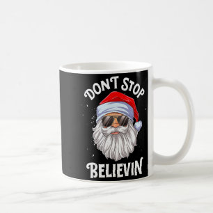 Dont Stop Believin Santa Christmas Boys Kids _1 Coffee Mug