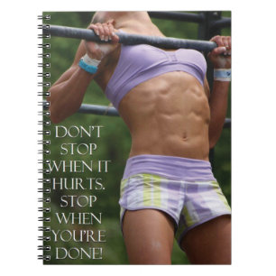 Don't Stop - Bodybuilding Workout Motivational Notebook