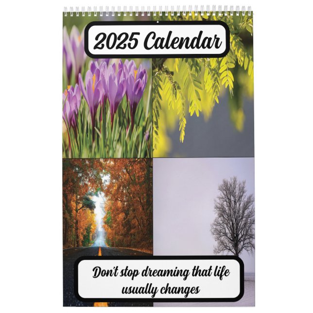 Don't stop dreaming that life usually changes 2025 calendar (Cover)